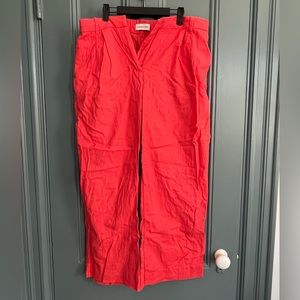 Abercrombie Wide Leg Linen Blend Pant